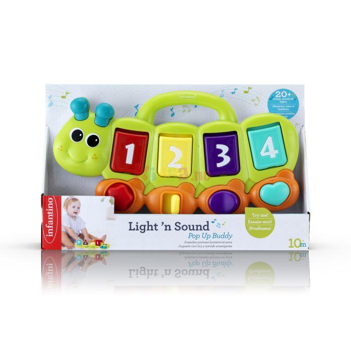 Infantino Pop Up Buddy aktivitetsleke m/ lys & lyd - Image 2