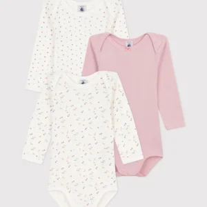 Petit Bateau 3pk med hjerter og blomster
