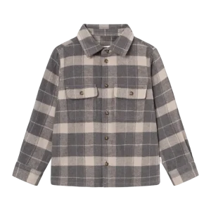 Les Deux flanell-overshirt til gutt