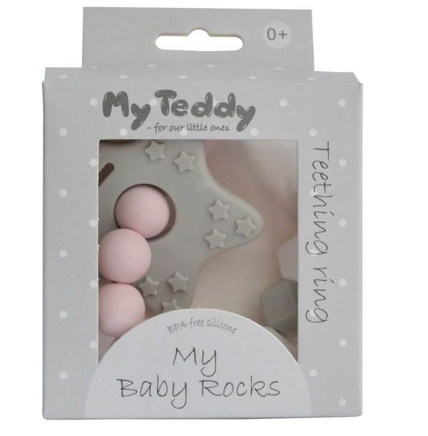 My Teddy My Baby Rocks Diamant Bitering – Rosa